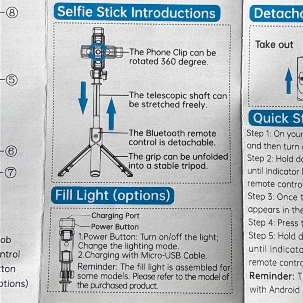HIS SELFIE STICK…NEW IN BOX